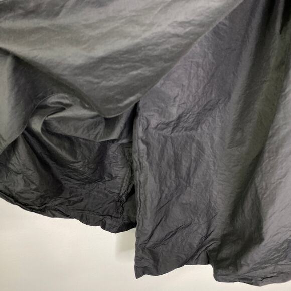 Rosso35 Women Wrap Dress Size 42/6 Black Silk Blend Short Sleeve Pockets Minimal - Picture 5 of 8